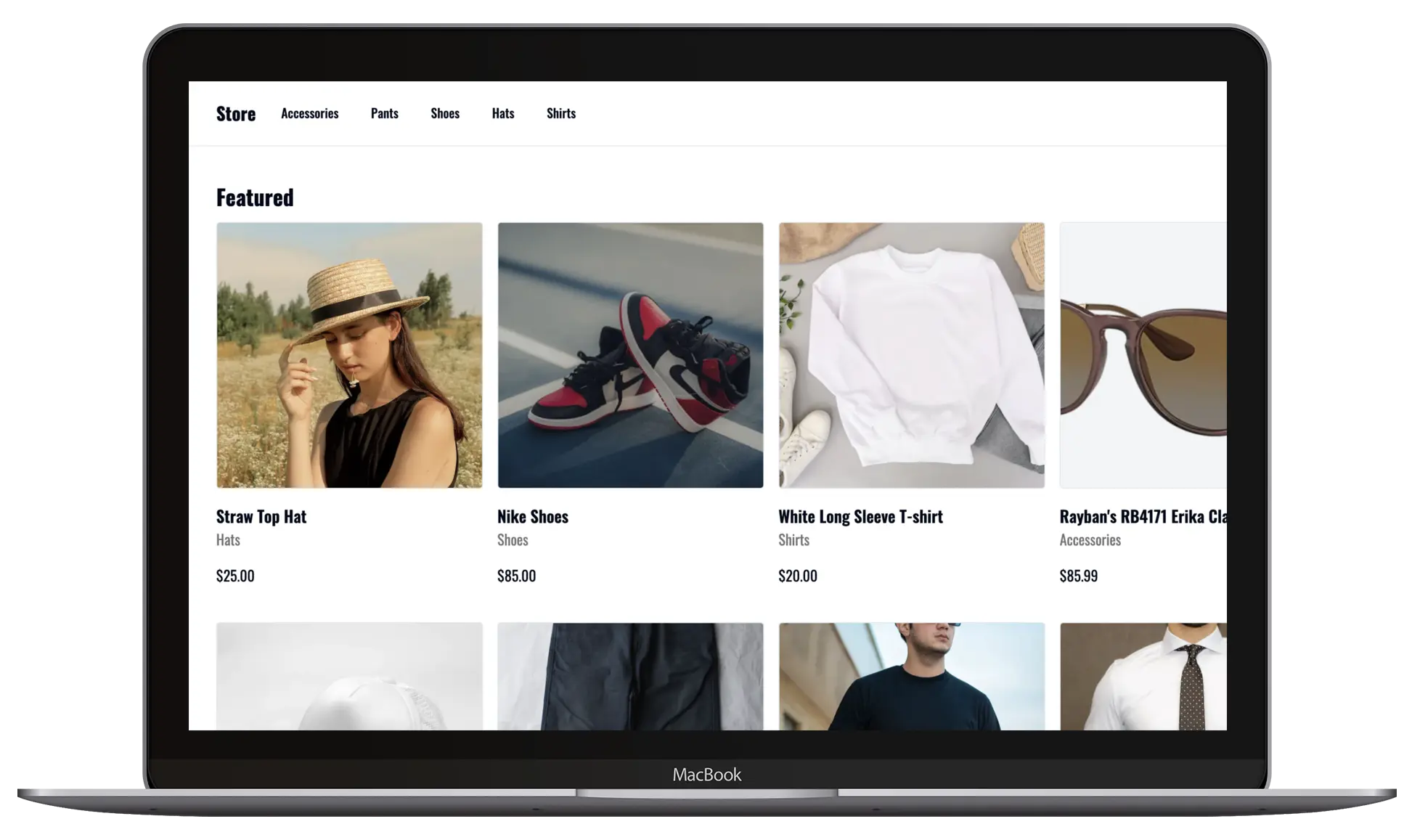 Screenshot of a project