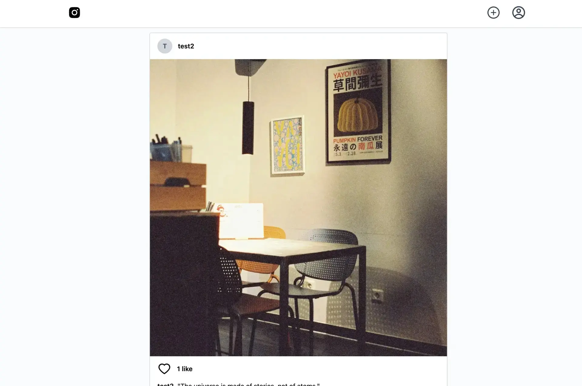 Screenshot of Instagram Clone