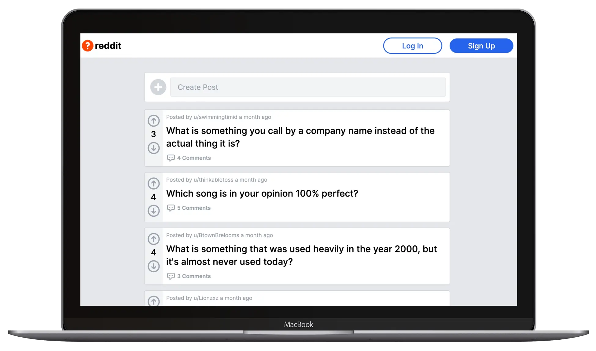 Screenshot of a project